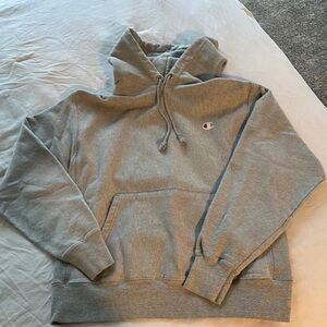 Champion Gray Hooded Sweatshirt